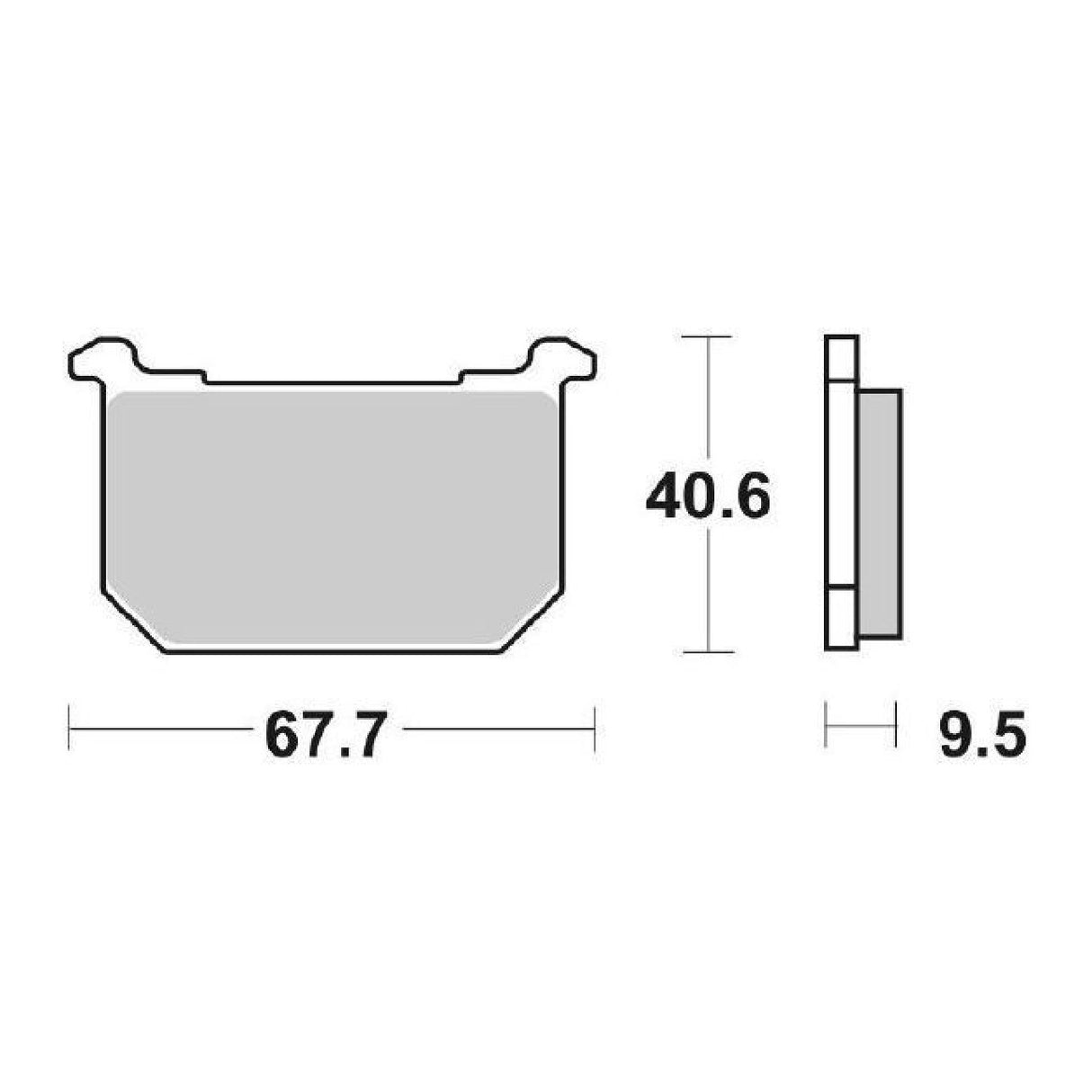 SBS 540HF Pastiglie freno KAWASAKI Z (KZ400J1/J2/J3) 400 CC 81/83