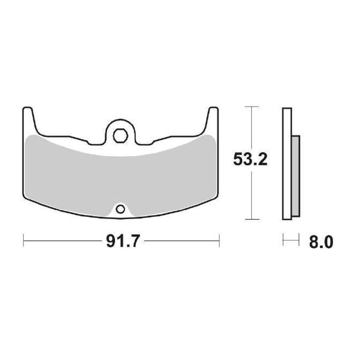 SBS 552HF Bremsbeläge HONDA VF F (NC13) 400 cm³ 83/86
