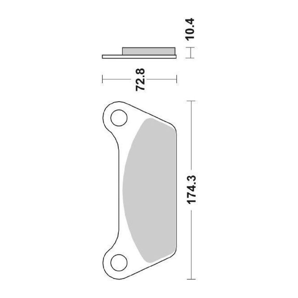 SBS 553LF Pastiglie freno posteriori HARLEY FLH 80 Electra Glide 1340 81