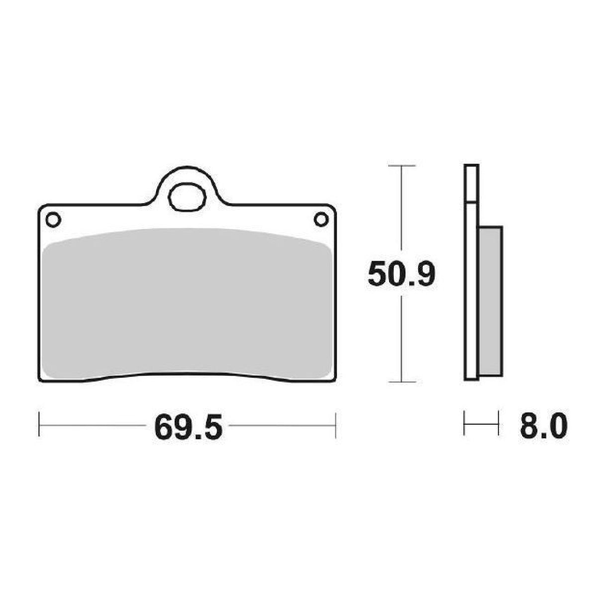 SBS 566HS Vorderbremsbeläge BREMBO 34/34A 20.4756.52/62 Axial