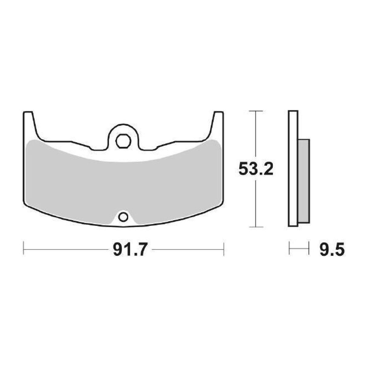 SBS 571HF Bremsbeläge HONDA VF F (NC13) 400 cm³ 83/86