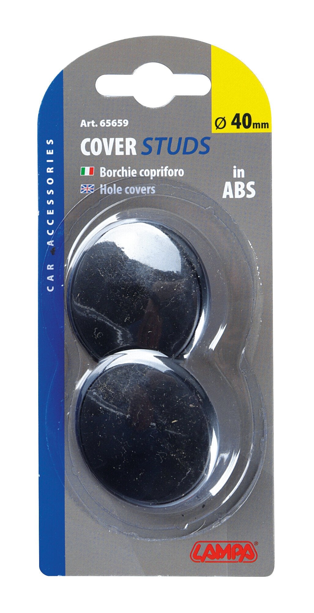 Lampa Coppia borchie copriforo in ABS -  40 mm 65659