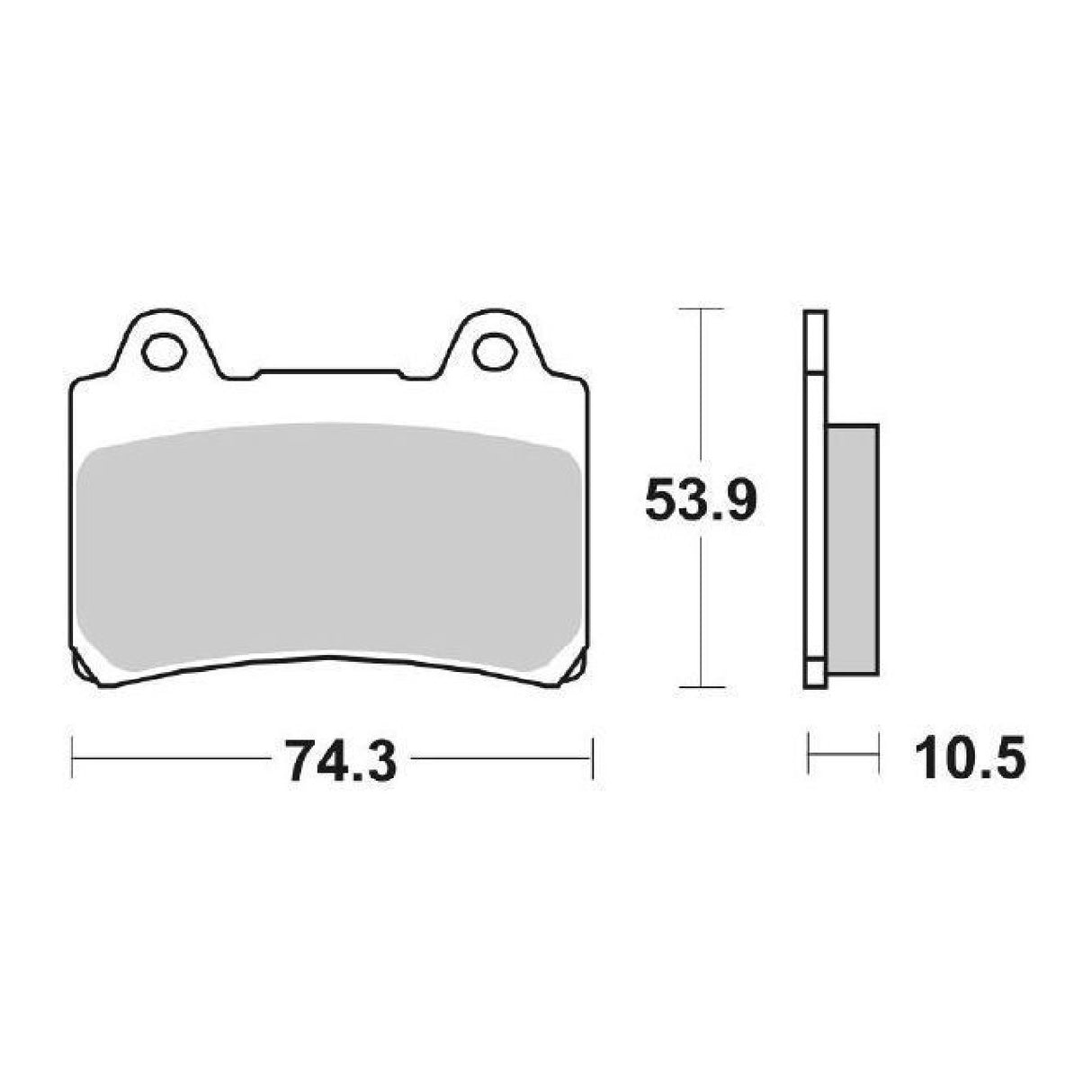 SBS 590HS Pastiglie freno anteriori YAMAHA SRX (2NX) 600 CC 88/89