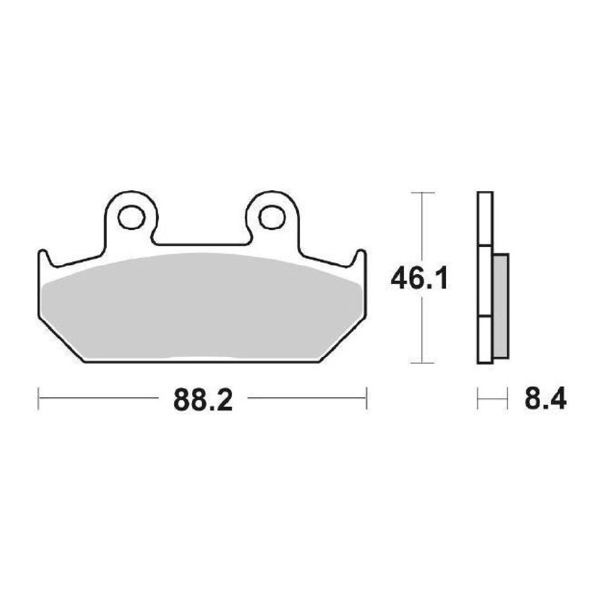 SBS 600HF Bremsbeläge für HONDA NX Dominator (RD02/RD08) 650 cm³ 88/92