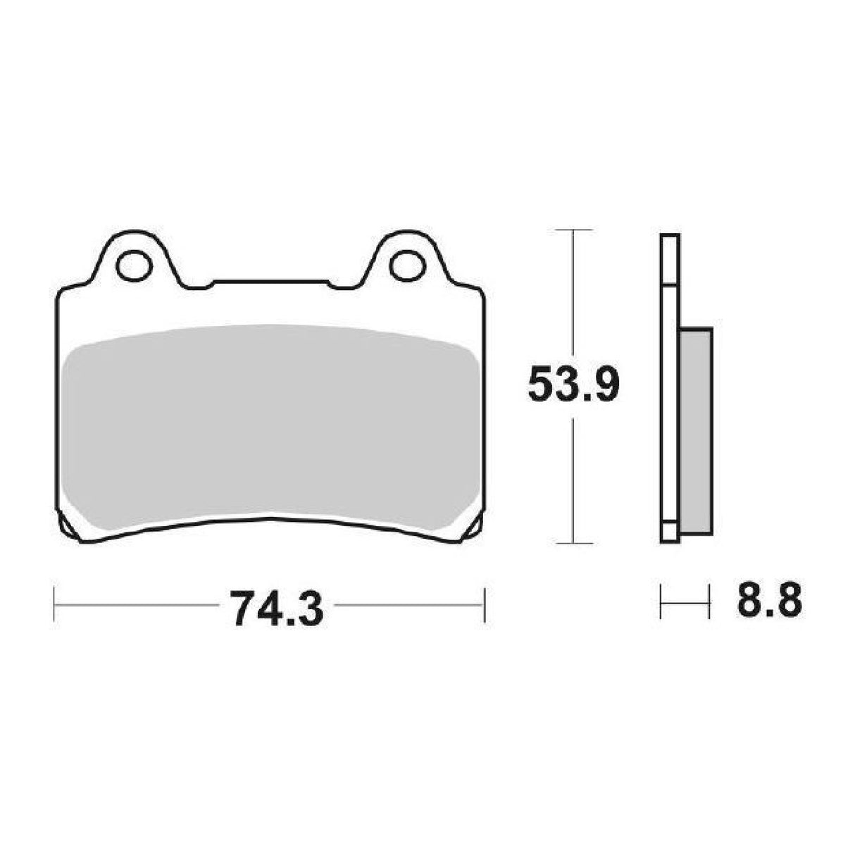 SBS 613HS Pastiglie freno anteriori YAMAHA SRX (3SX) 600 CC 90/94