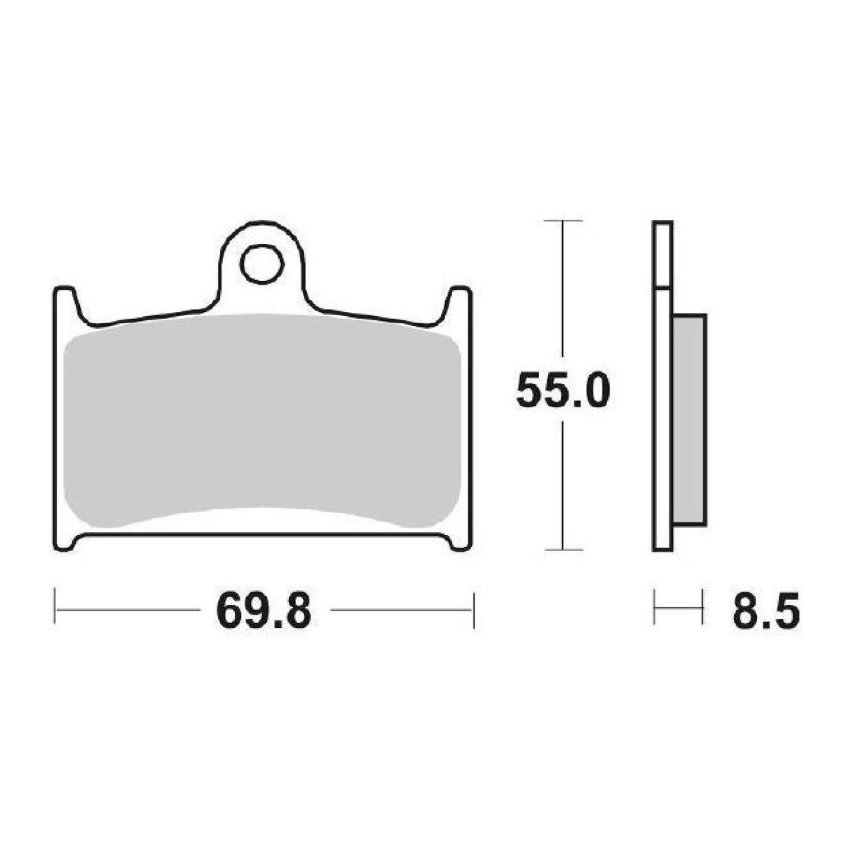 SBS 624HS Pastiglie freno anteriori SUZUKI RGV Gamma 250 CC 88