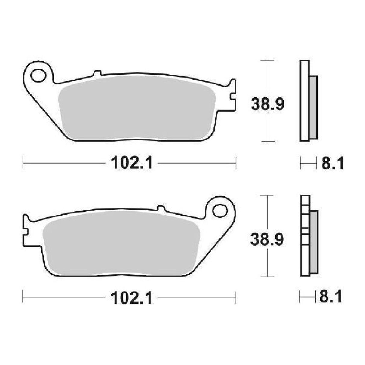 Pastillas de freno delanteras de competición SBS 627DC BUELL Blast 500 CC 01/>