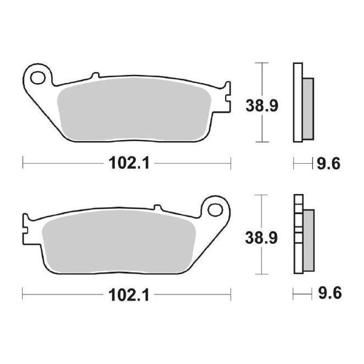 SBS 630LS Pastiglie freno posteriori HONDA VFR F 750 88/97