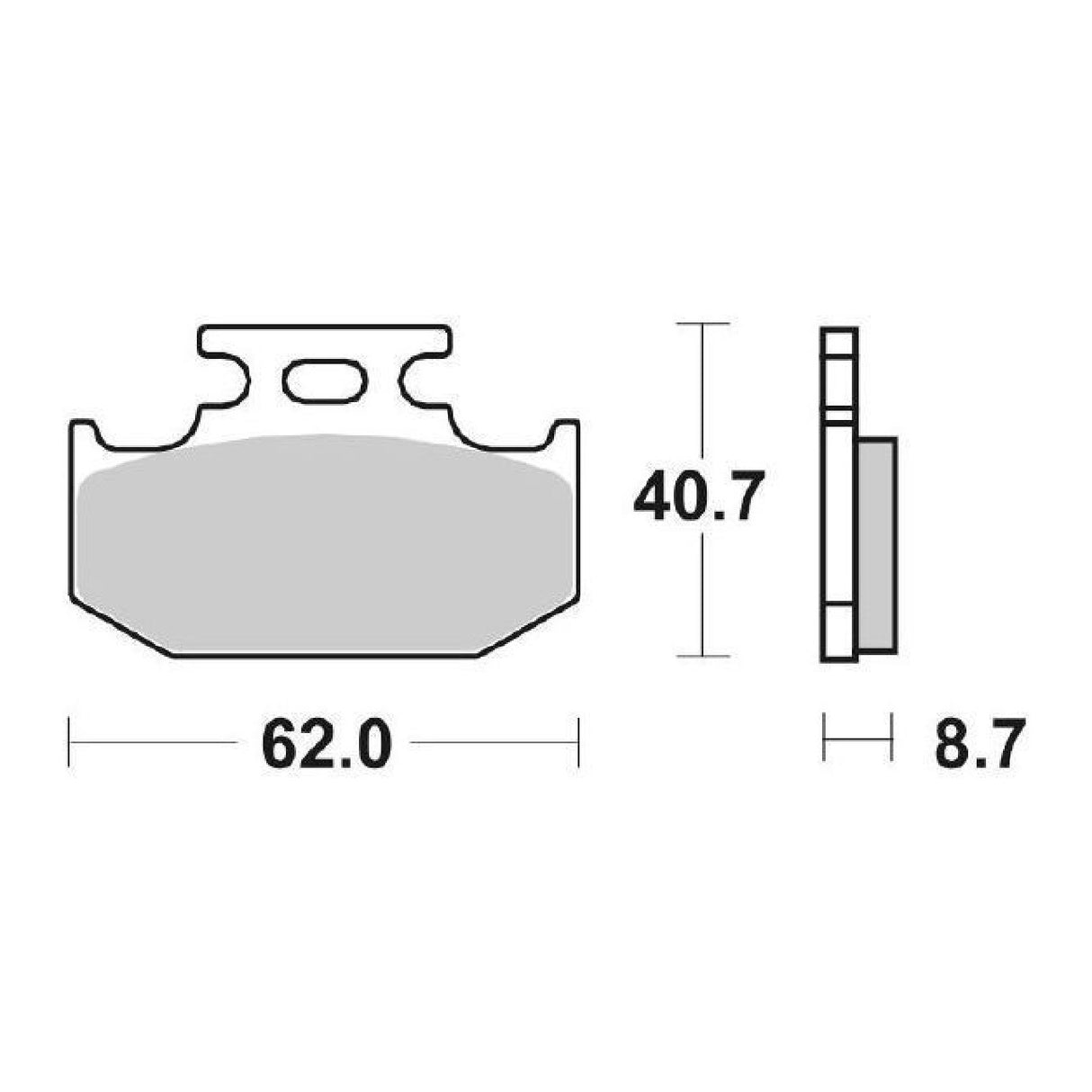 SBS 632SI Brake pads KAWASAKI KX 125 CC 89/94