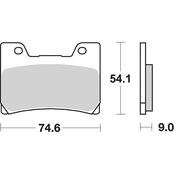 SBS 645DCC Racing Front Brake Pads YAMAHA FZR (3RG/3RH/3HE) 600 90/91