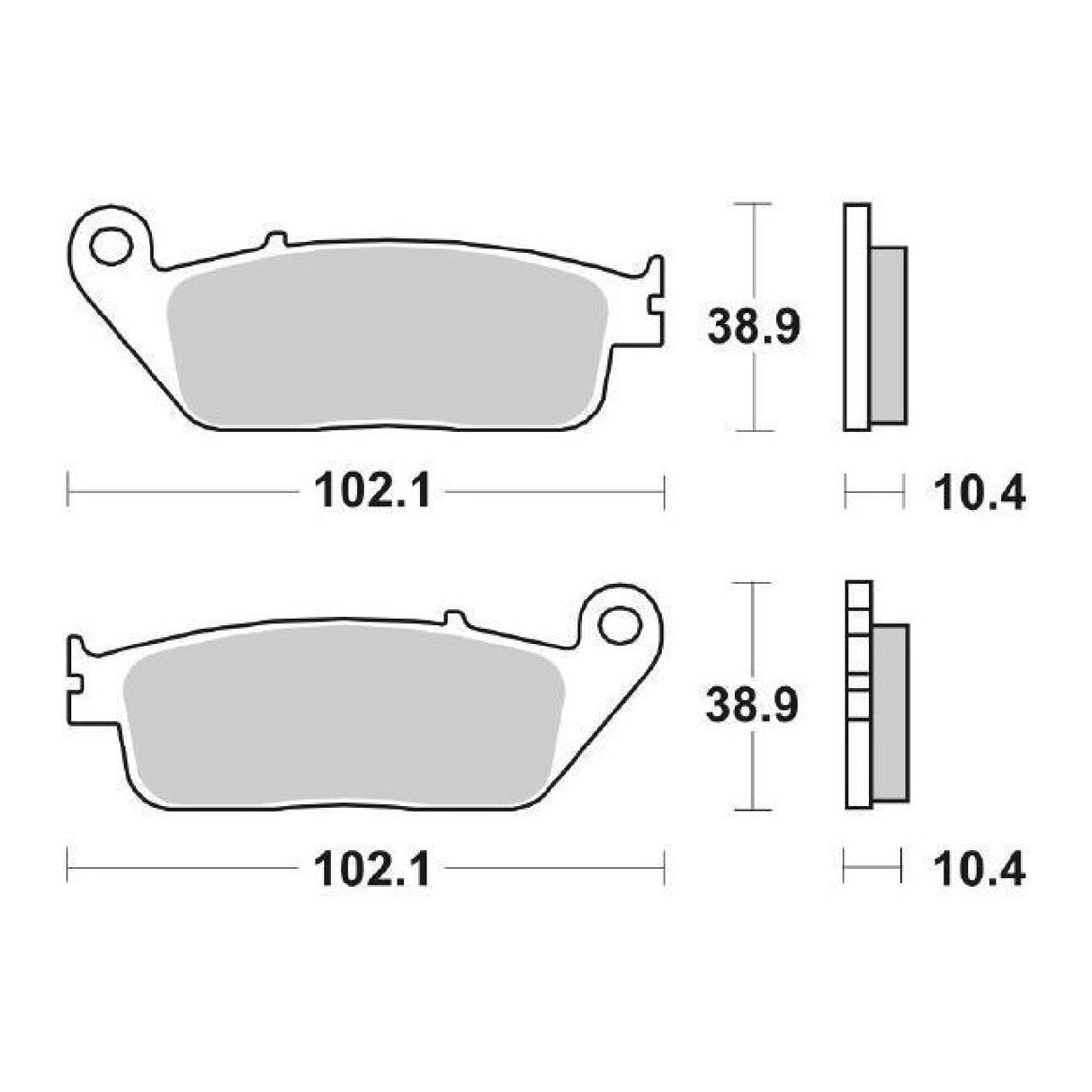 SBS 654LS Pastiglie freno posteriori HONDA ST Pan European (SC26) 1100 CC 90/01