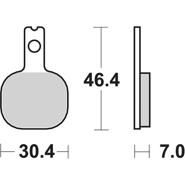 SBS 655DC Rennbremsbeläge vorne, ISR 2 Kolben 22-036