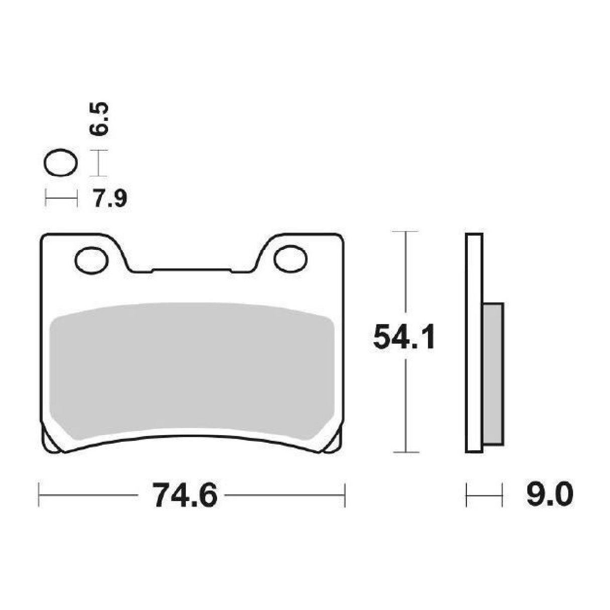 SBS 665HS Bremsbeläge vorne für YAMAHA FZR (3RG/3RH/3HE) 600 cm³ 92/93