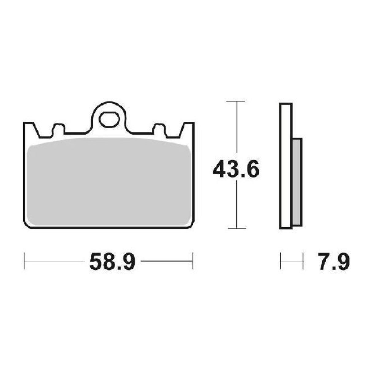 SBS 666HF Pastiglie freno KAWASAKI ZXR/ZX4R Ninja (ZX400J/L/M) 400 CC 91/02