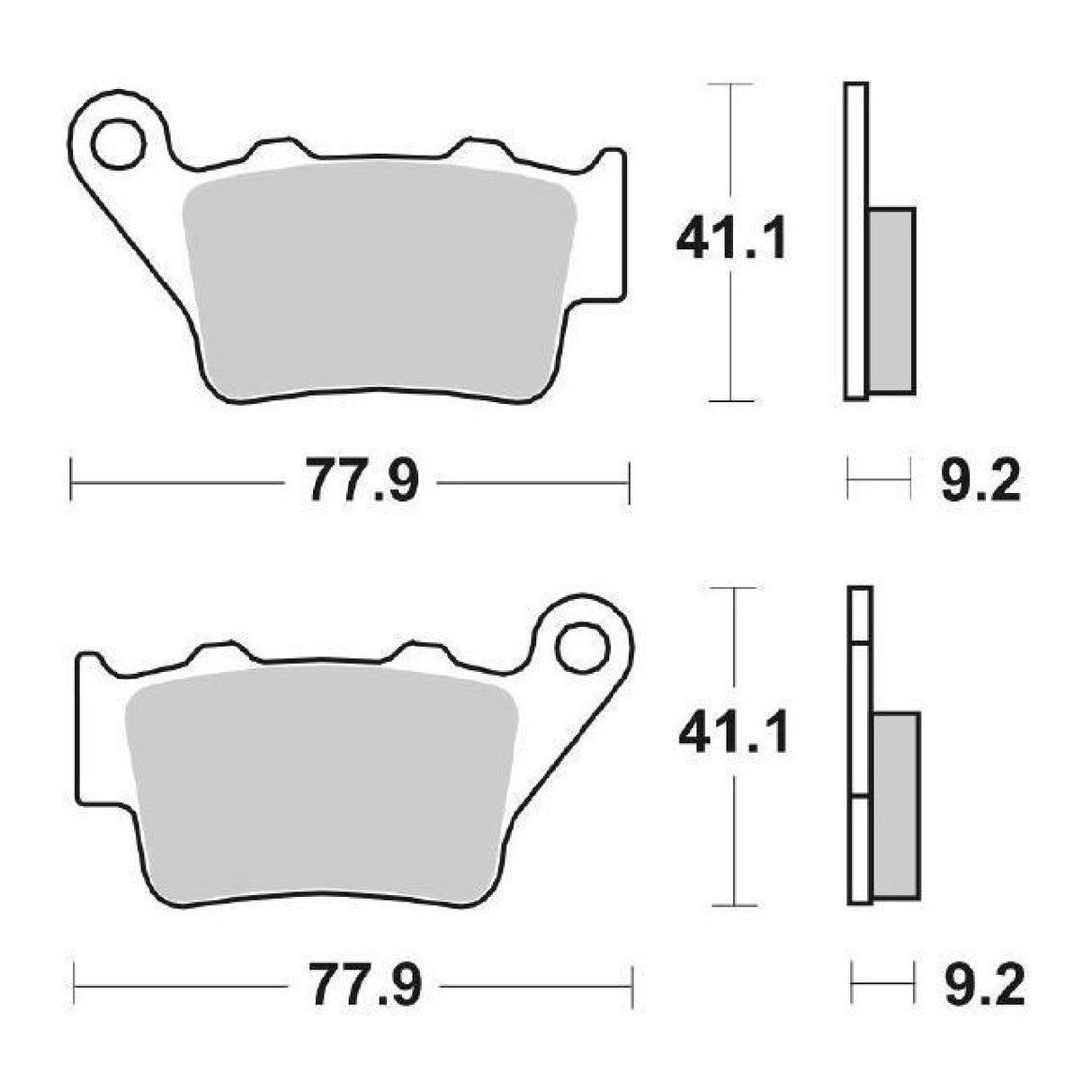SBS 675LS Rear Brake Pads APRILIA Pegaso / Cube / IE 650 CC 01/05