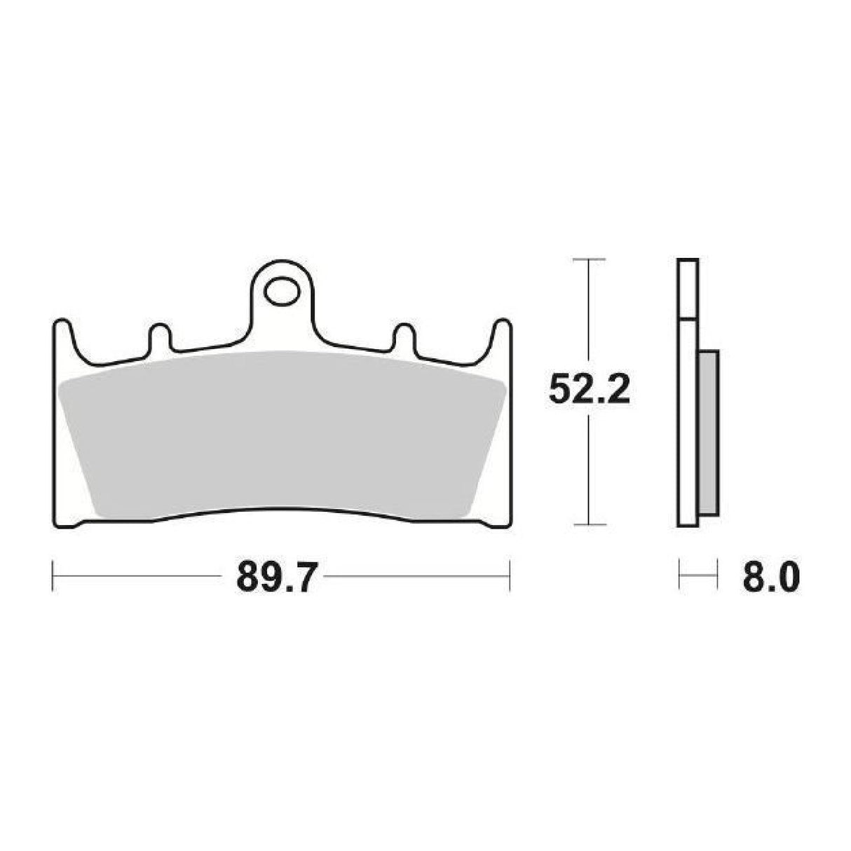 SBS 686HS Bremsbeläge vorne für KAWASAKI ZX6R Ninja 600 cm³ 98/01