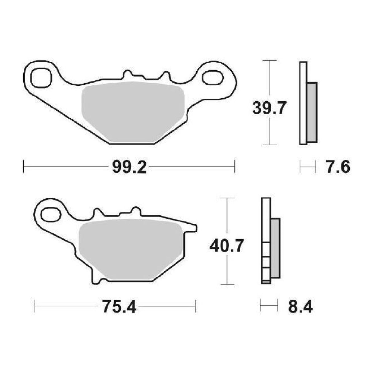 Pastillas de freno SBS 702HF SUZUKI TR Street Magic 50 CC 98/00