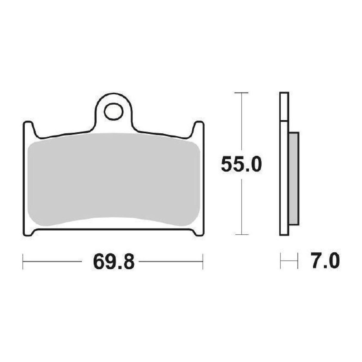 SBS 714HS Pastiglie freno anteriori SUZUKI RF R 900 CC 94/99