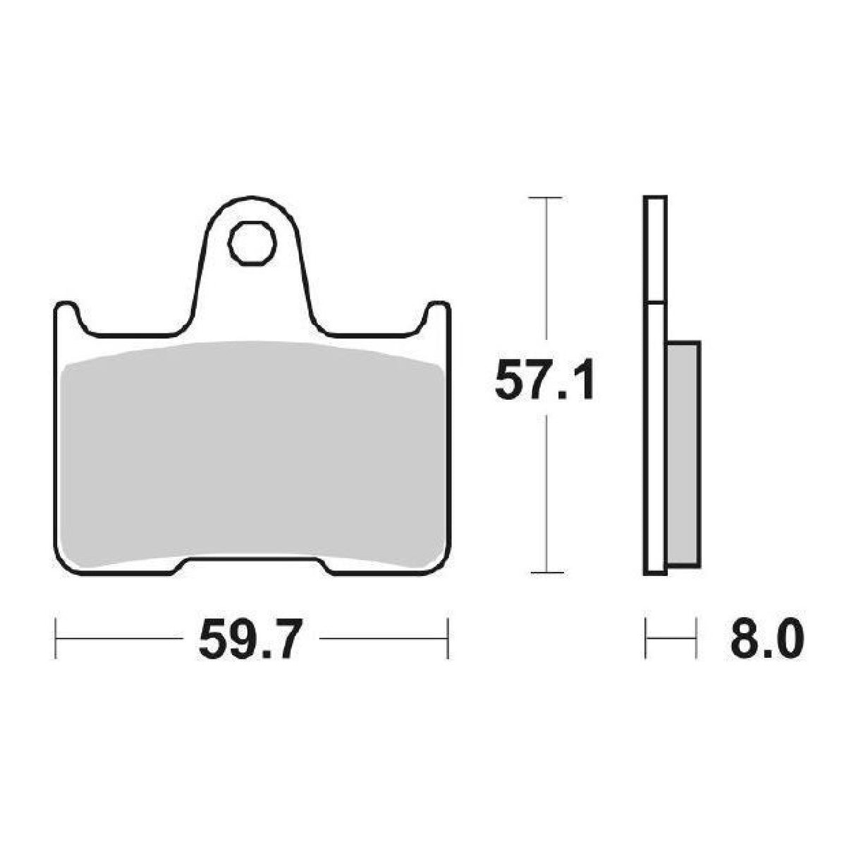 SBS 715LS Pastiglie freno posteriori HARLEY DAVIDSON XLL Super Low 883 CC 14/18