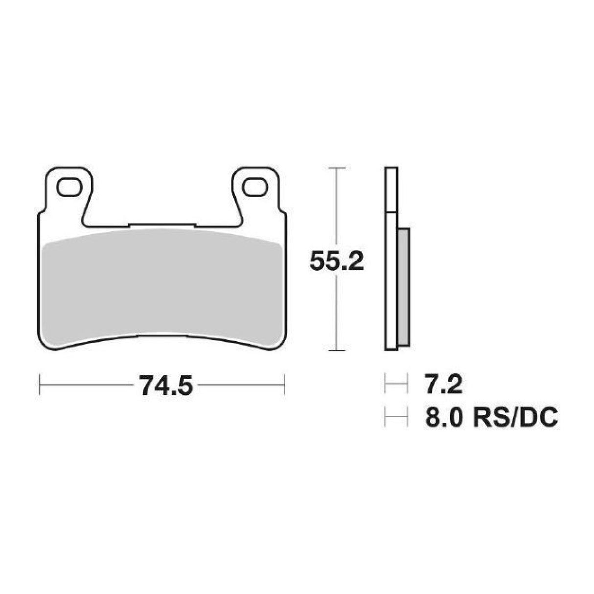 SBS 734DC Racing Front Brake Pads HONDA CBR 600 F 01/06
