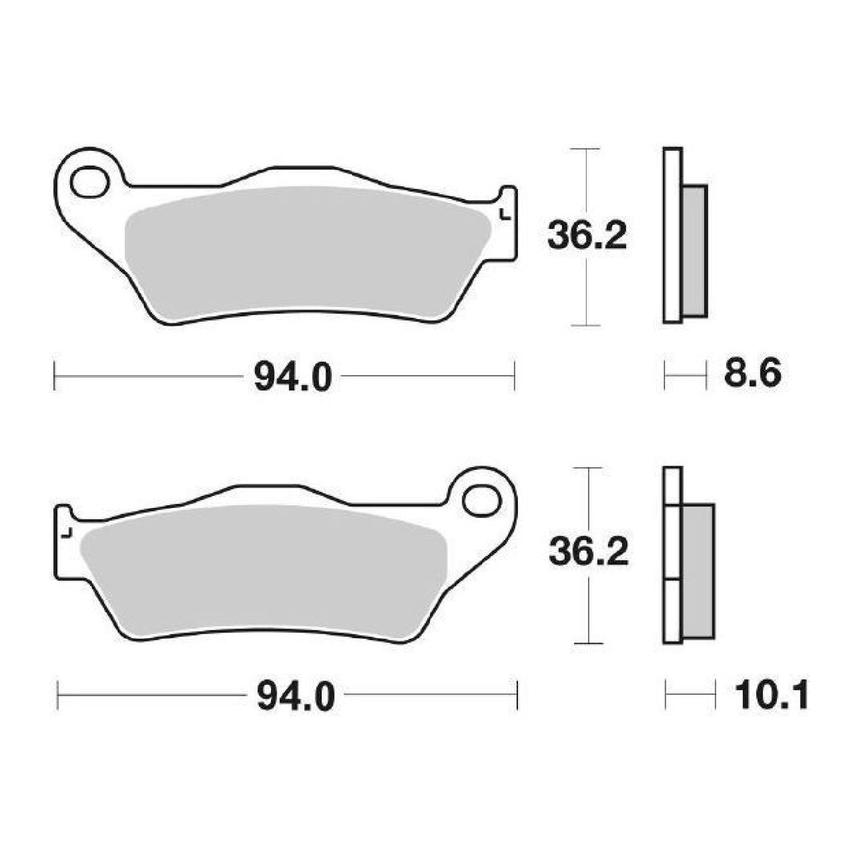 Pastillas de freno SBS 742HF BMW RC Avantgarde 850 CC 99/01