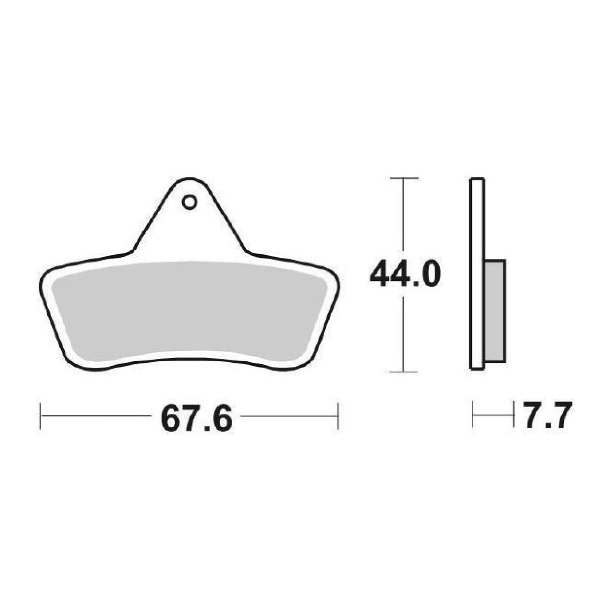 SBS 758ATS Pastiglie freno ARCTIC CAT 2x4 250 CC 99/04