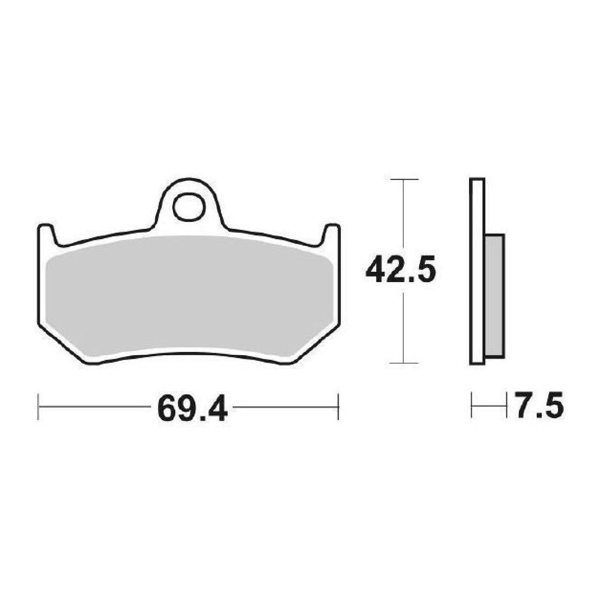 SBS 763LS Pastiglie freno posteriori MV AGUSTA Brutale/S 750 01/09