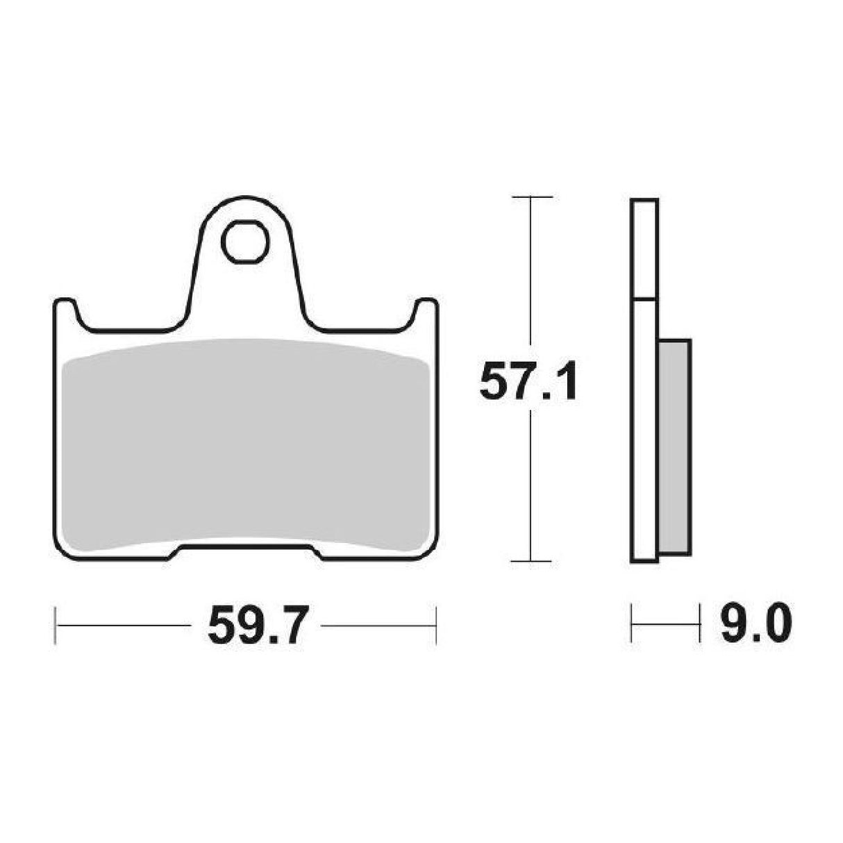 SBS 765HF Pastiglie freno SUZUKI GSX R (K4/K5) 600 CC 04/05