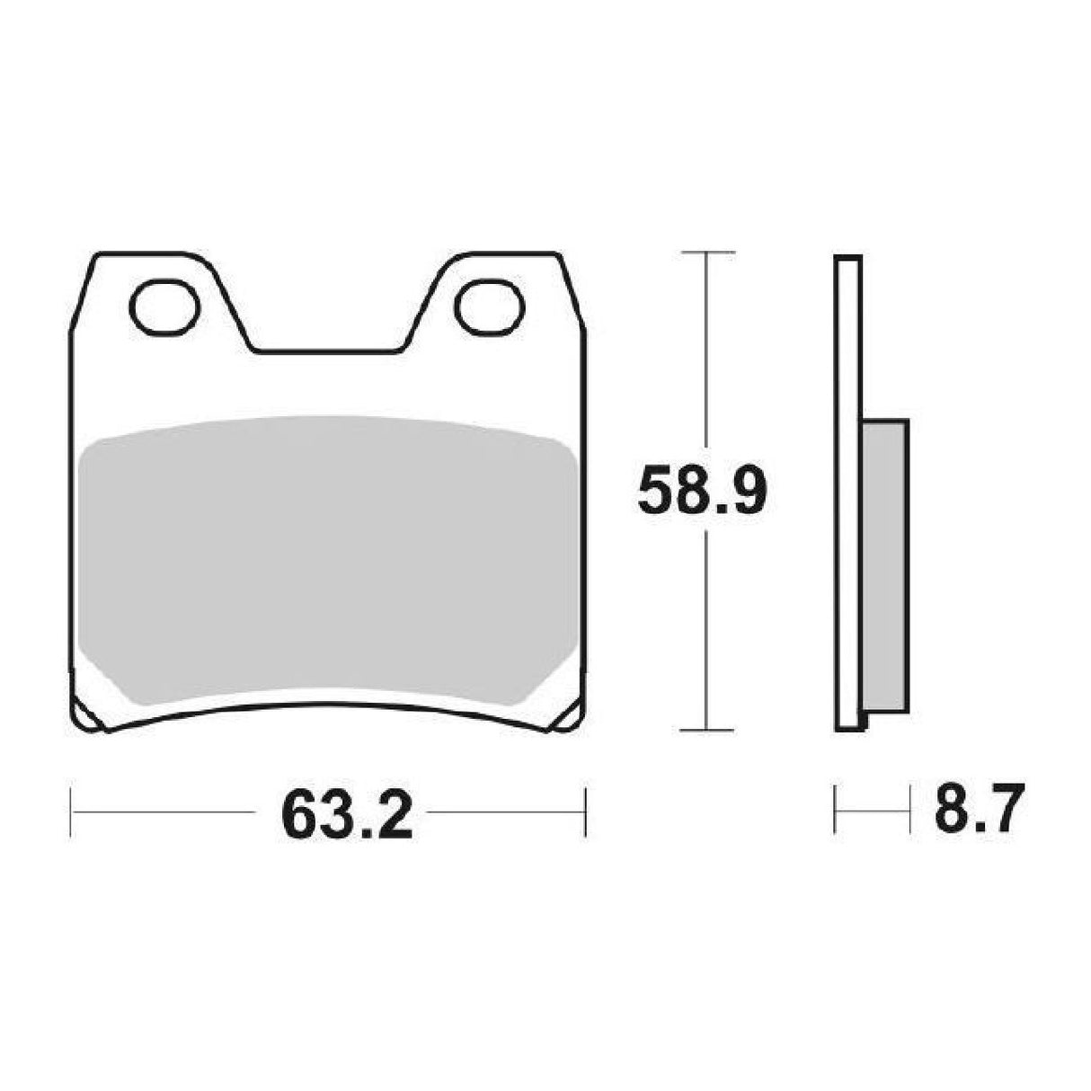 Pastillas de freno SBS 770HF YAMAHA FZS Fazer (RN06) 1000 CC 01/05