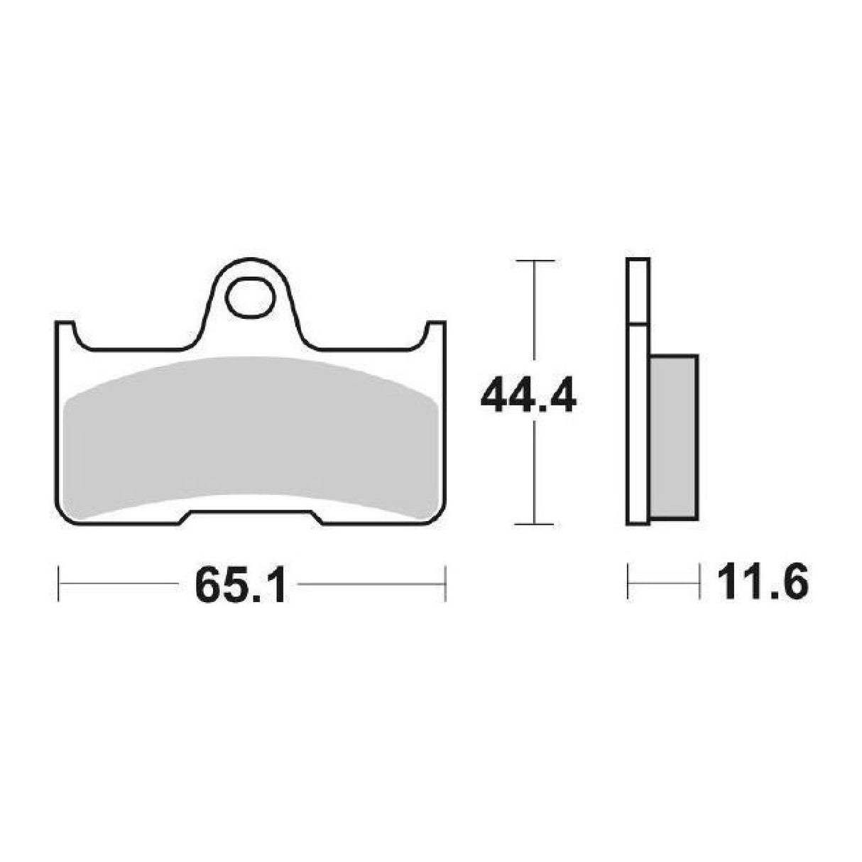 SBS 799SI Pastiglie freno YAMAHA YFM FWAP Grizzly 660 CC 02/08