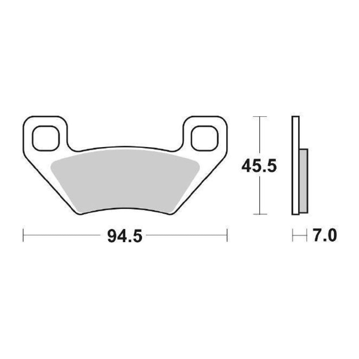 SBS 822ATS Pastiglie freno ARCTIC CAT 2x4 250 CC 05/>