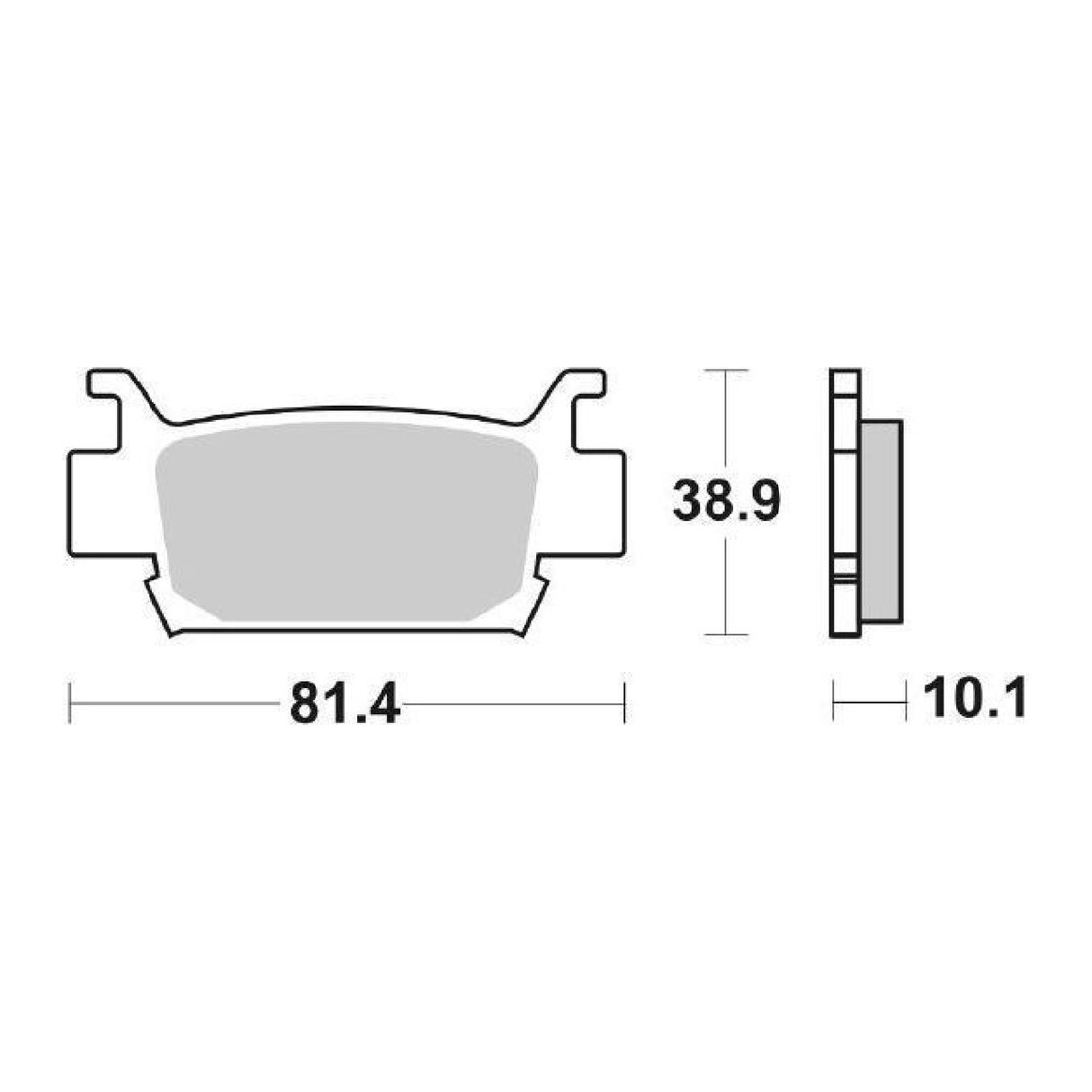 Pastillas de freno SBS 829SI HONDA TRX FA Fourtrax Foreman Rubicon 500 01/10