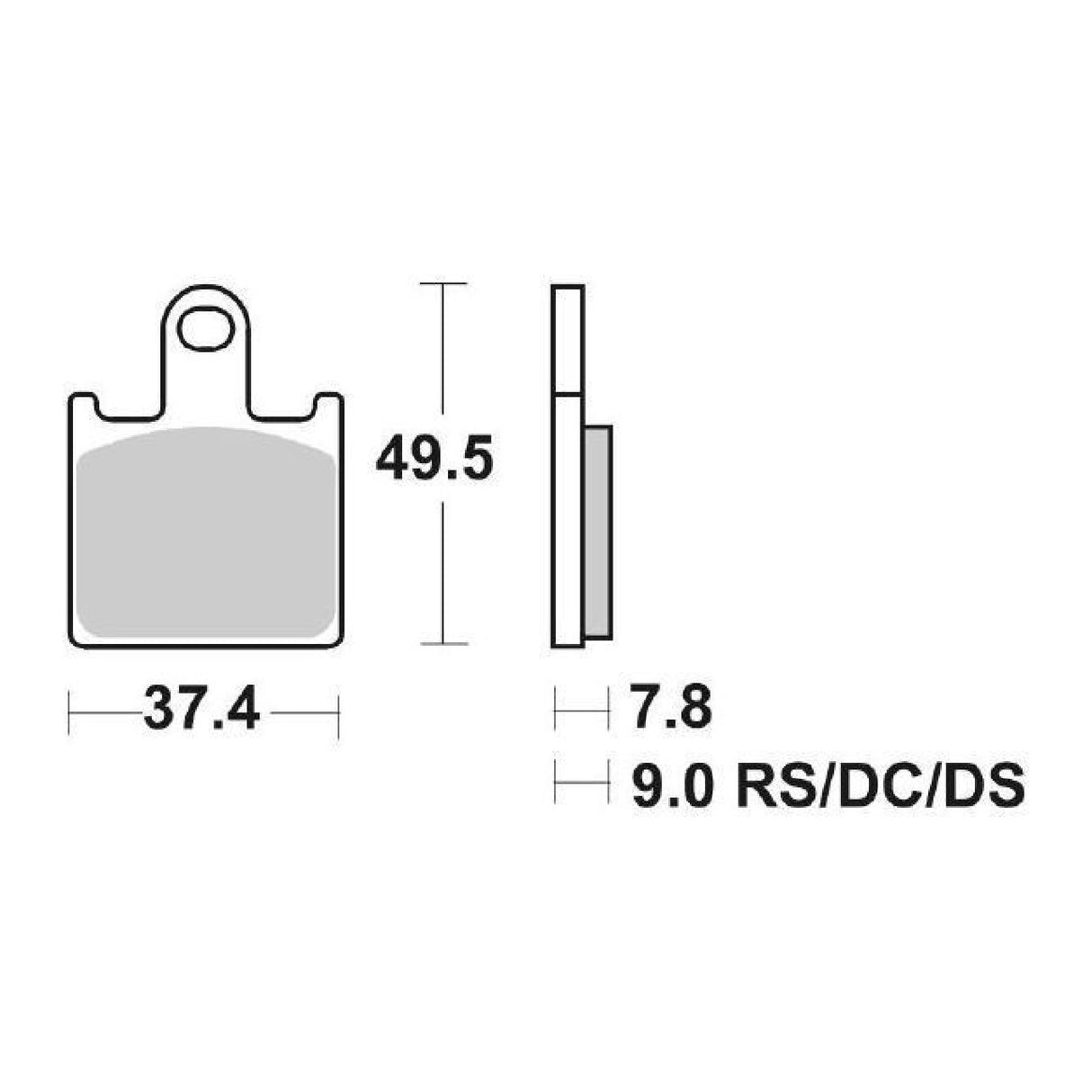 SBS 838DS Set 4 Pastiglie Freno Racing anteriori KAWASAKI ZX6R Ninja 600 07/16