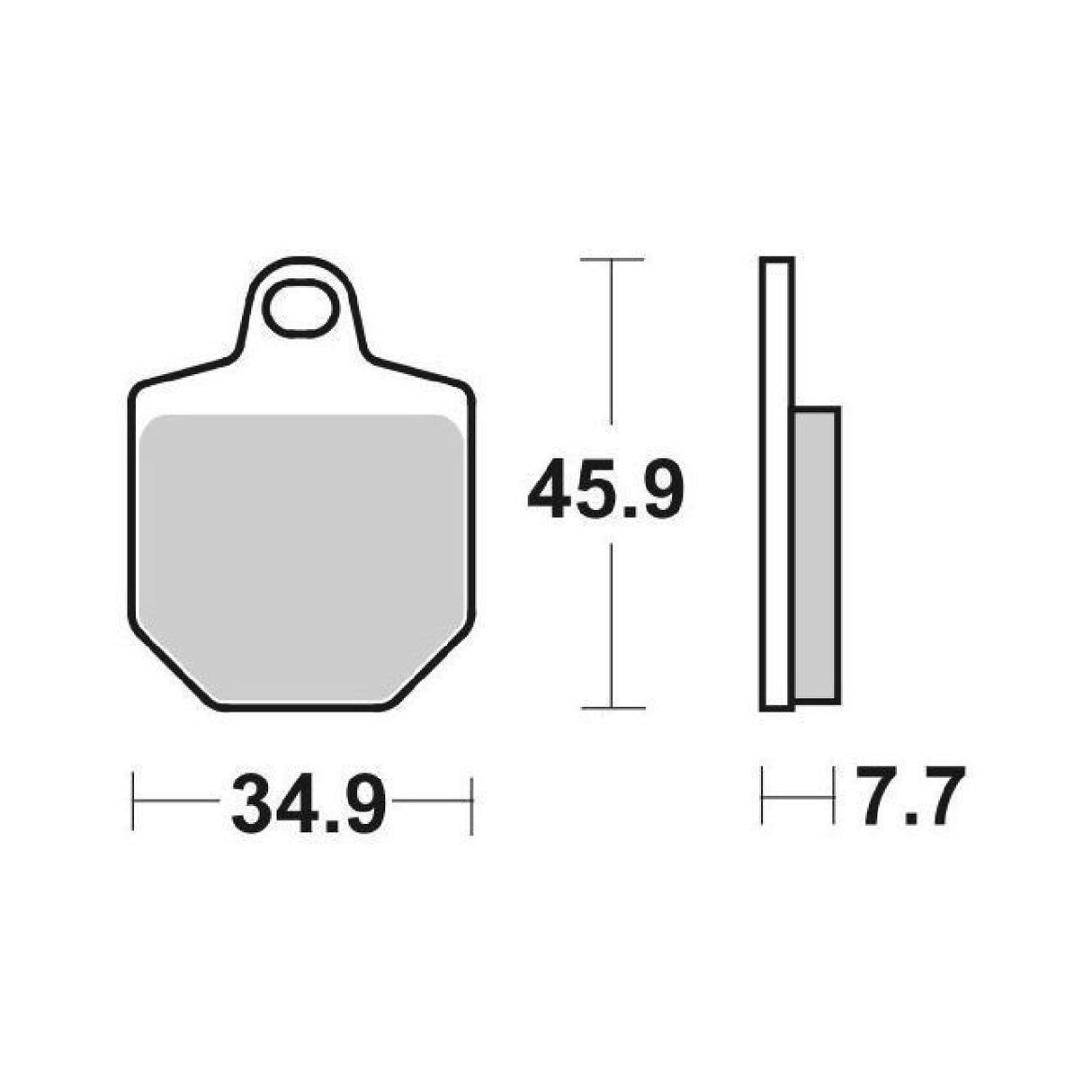 SBS 843RSI Set 4 Pastiglie Freno Racing anteriori KTM SMR 4T 450 CC 07/13