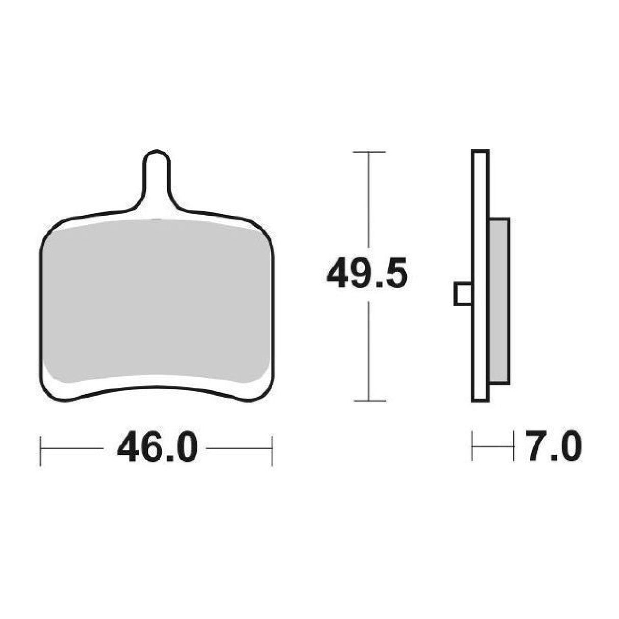 SBS 857LS Rear Brake Pads BUELL CR 1125 CC 09/10