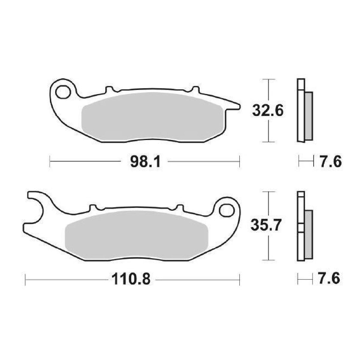 Pastillas de freno SBS 859HF AJP PR 5 Enduro 250 CC 10/11