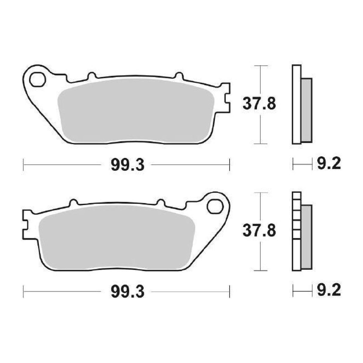 SBS 862LS Pastiglie freno posteriori HONDA VFR F (RC79) 800 CC 14/16