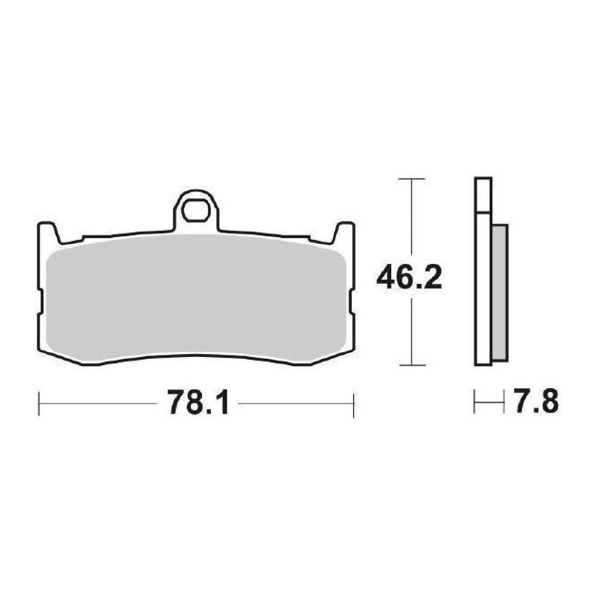 SBS 864HS Pastiglie freno anteriori TRIUMPH Daytona (TD10) 675 CC 09/12