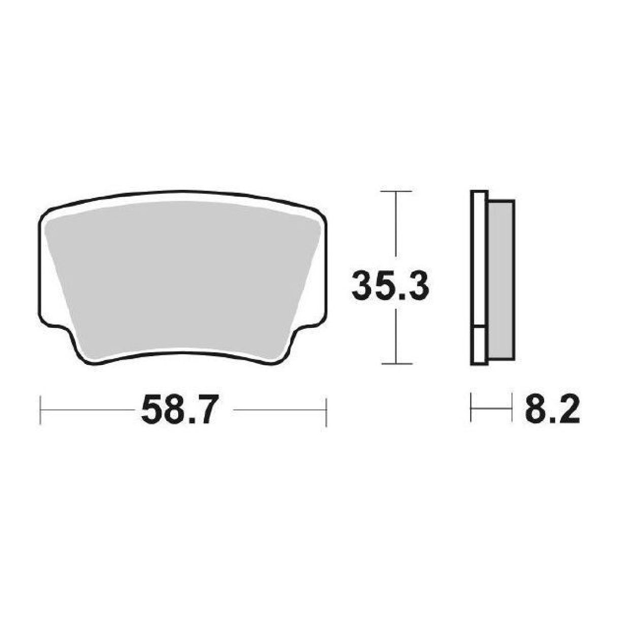 Pastillas de freno SBS 867SI KTM SXF ATV 450 CC 09/12