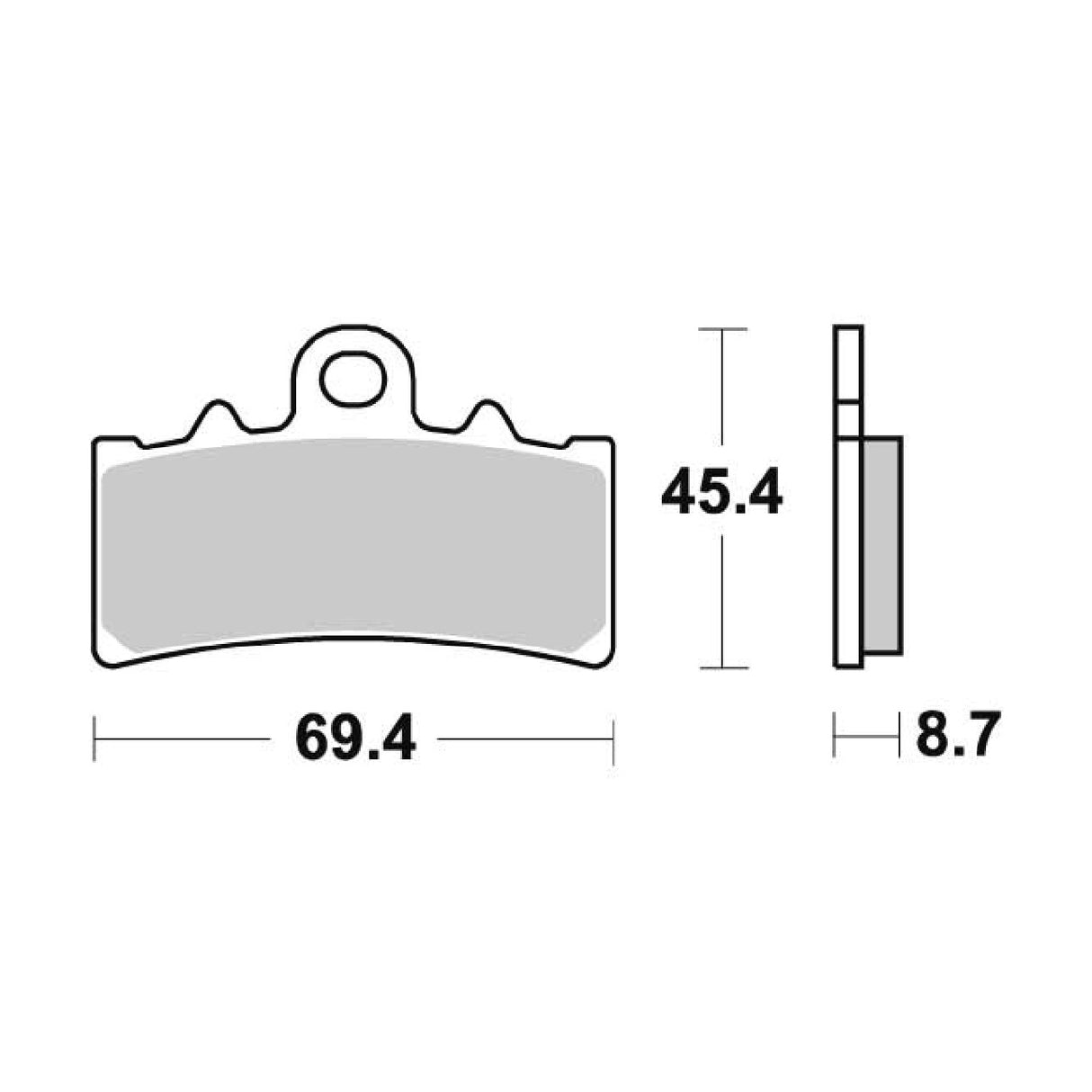Pastillas de freno SBS 877HF BMW G GS 310 CC 17/20