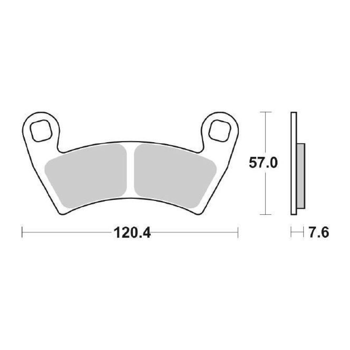 SBS 897SI Pastiglie freno POLARIS MVRS 4X4 700 CC 08/13