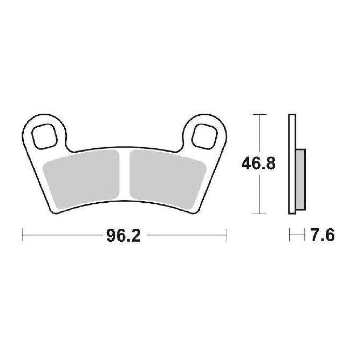 SBS 898RSI Racing Brake Pads POLARIS Outlaw MXR 450 CC 09/13