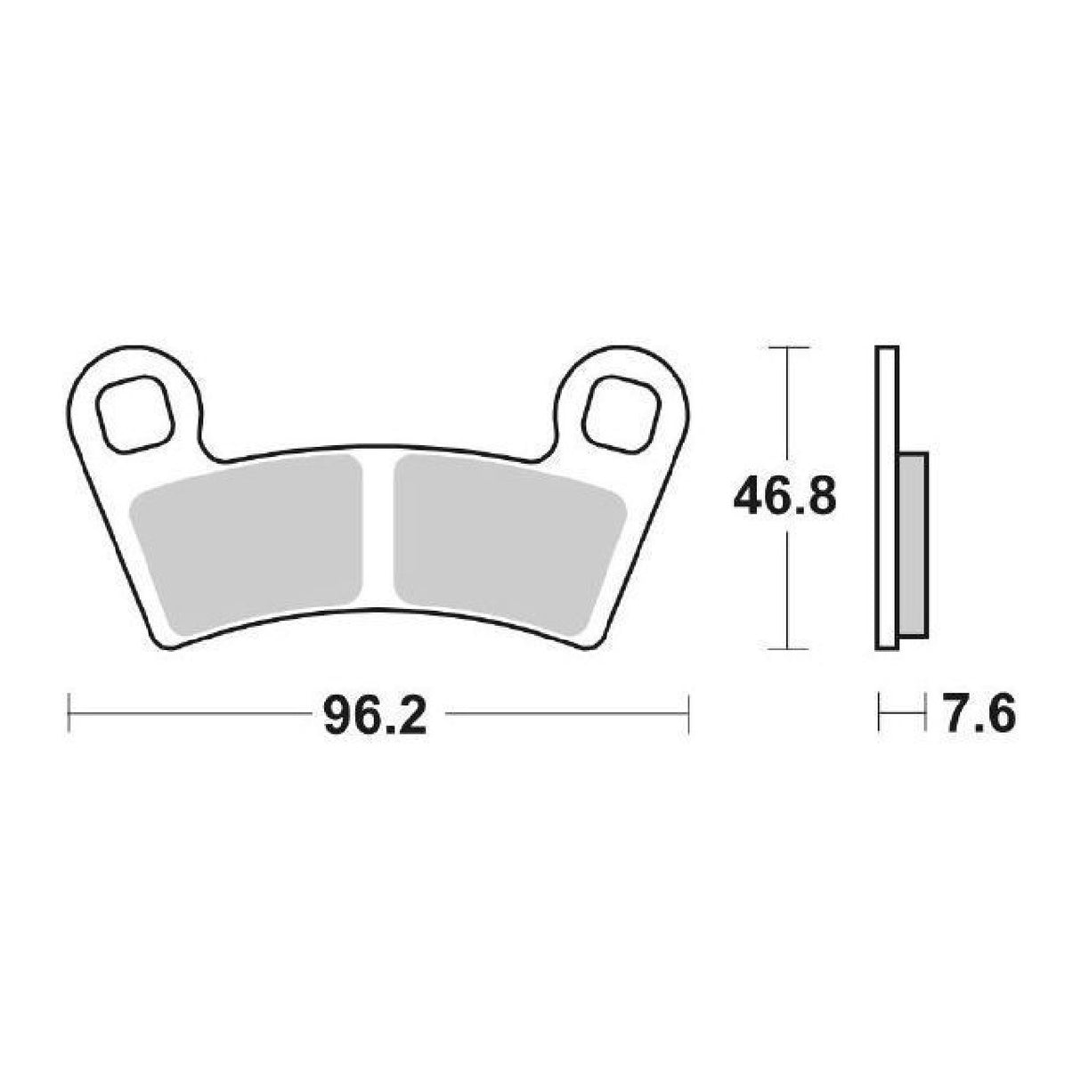 SBS 898RSI Pastiglie freno Racing POLARIS Outlaw MXR 450 CC 09/13