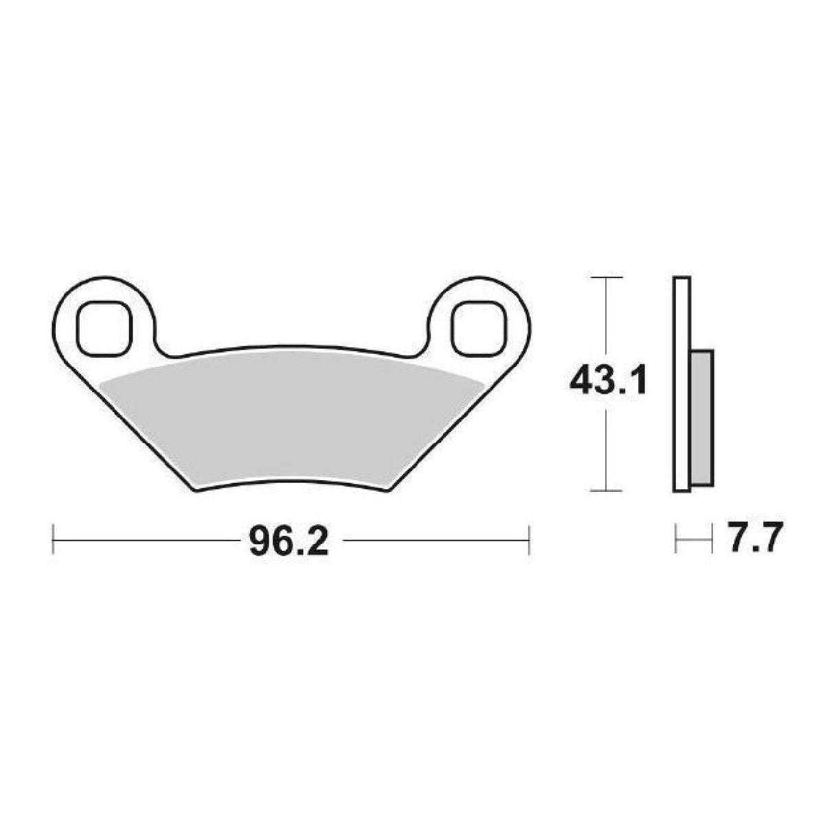 SBS 899RSI Pastiglie freno Racing POLARIS Sportsman 550 CC 11/13