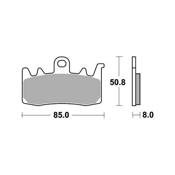 Sbs Pastiglie Freno 900Ds1 APRILIA 660 RS 8V E5 ABS 2020-2022