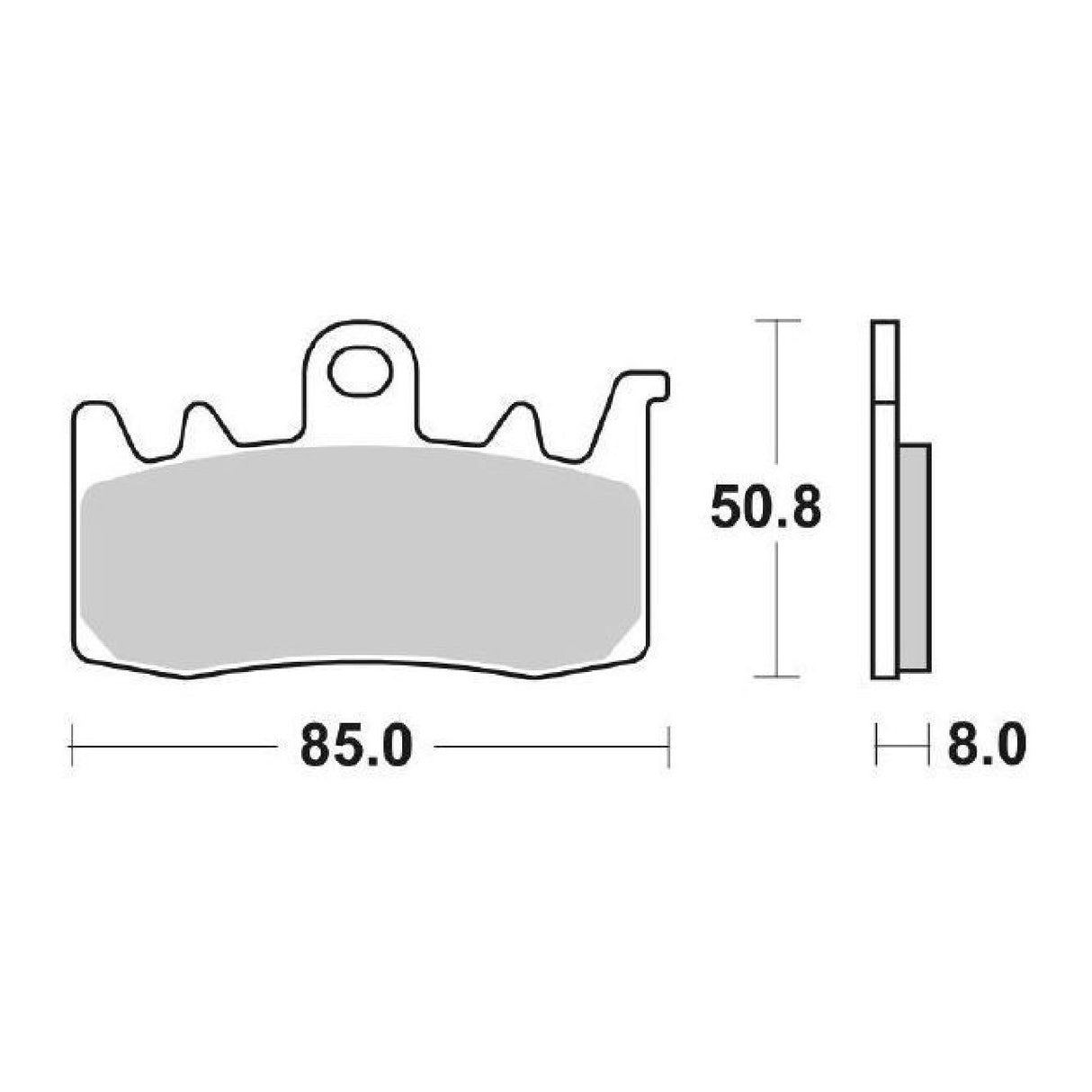 SBS 900HS Pastiglie freno anteriori APRILIA Tuono V4 Factory 1100 15/16