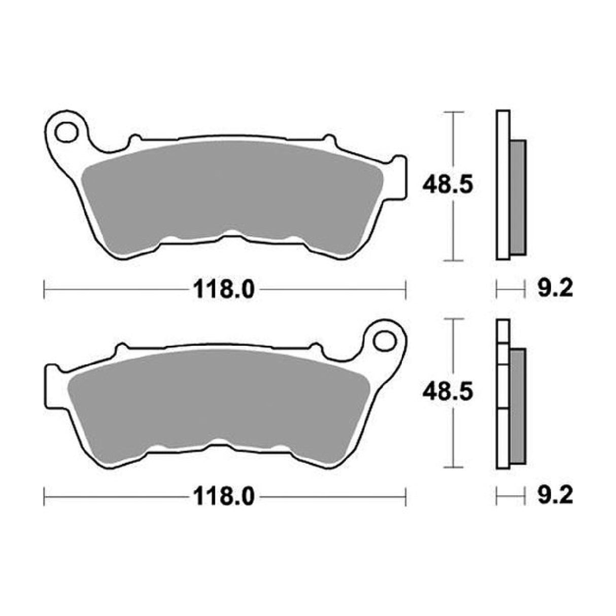 SBS 934HHF Pastiglie freno HARLEY DAVIDSON XLL Sportster Low 883 CC 14/19