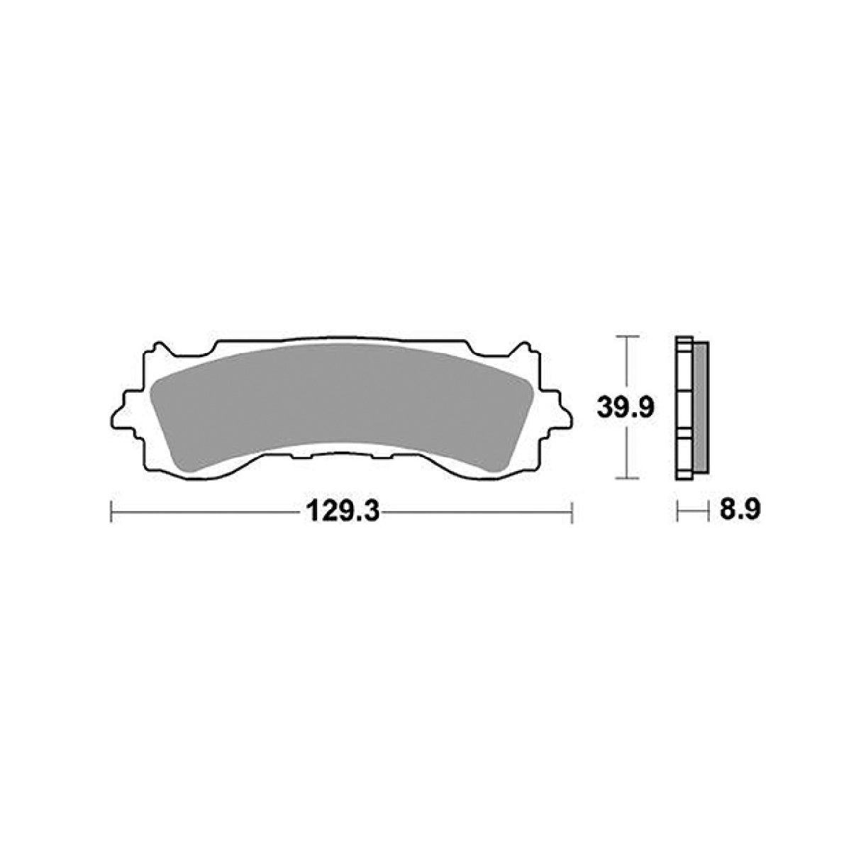 SBS 952HS Pastiglie freno anteriori HONDA GL Gold Wing (SC79) 1800 CC 18/19