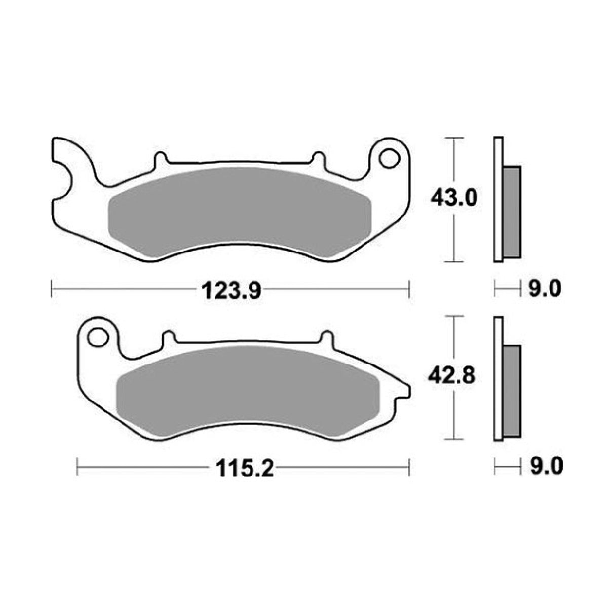 SBS 9610 Pastiglie Freno BENELLI BN ABS E4 125 CC 18/20