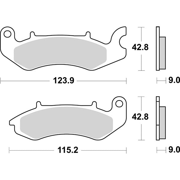 Pastillas de freno Sbs 968Hf Benelli 125 Leoncino 2022-2022